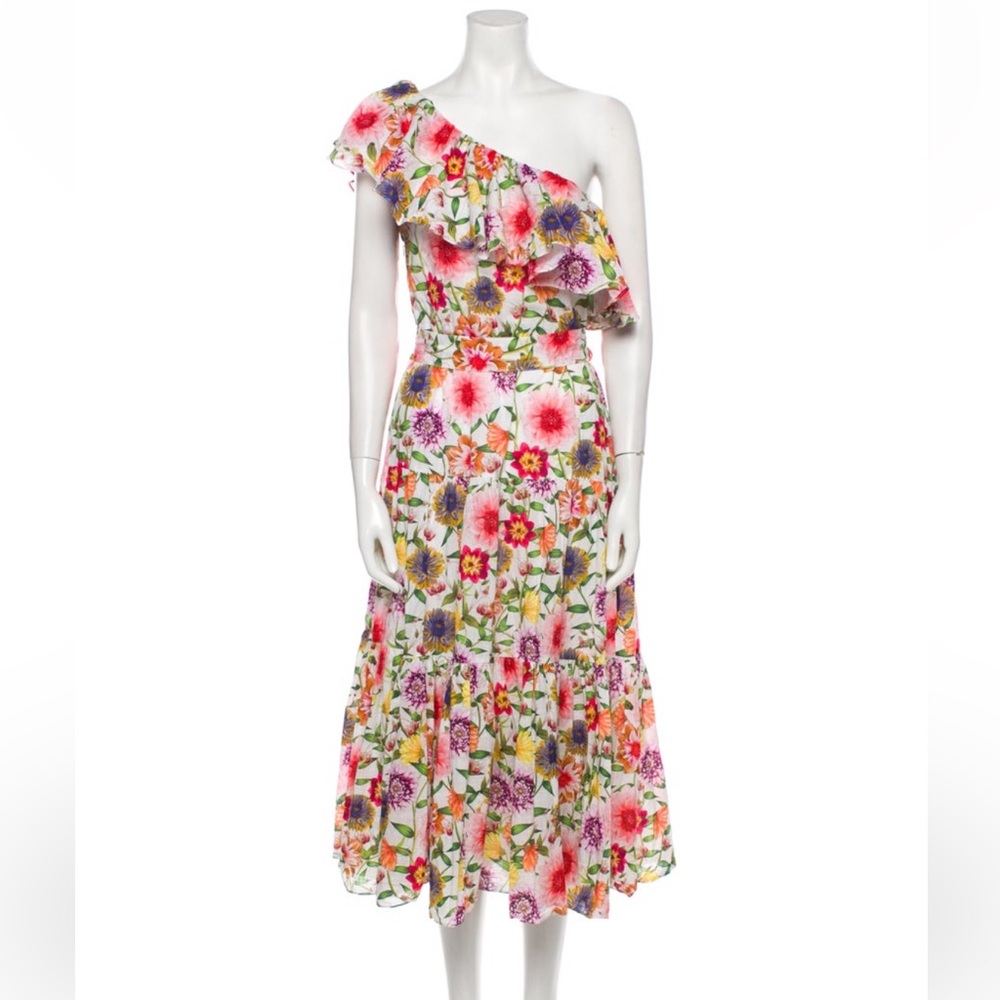 Borgo De Nor Floral Print Midi Dress